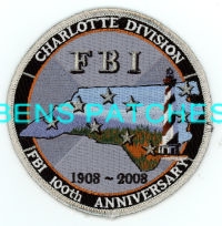 NORTH CAROLINA,FBI CHARLOTTE ANNIVERSARY 100TH 1